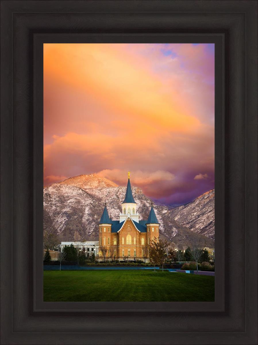 Provo City Center Temple - Colored Sky