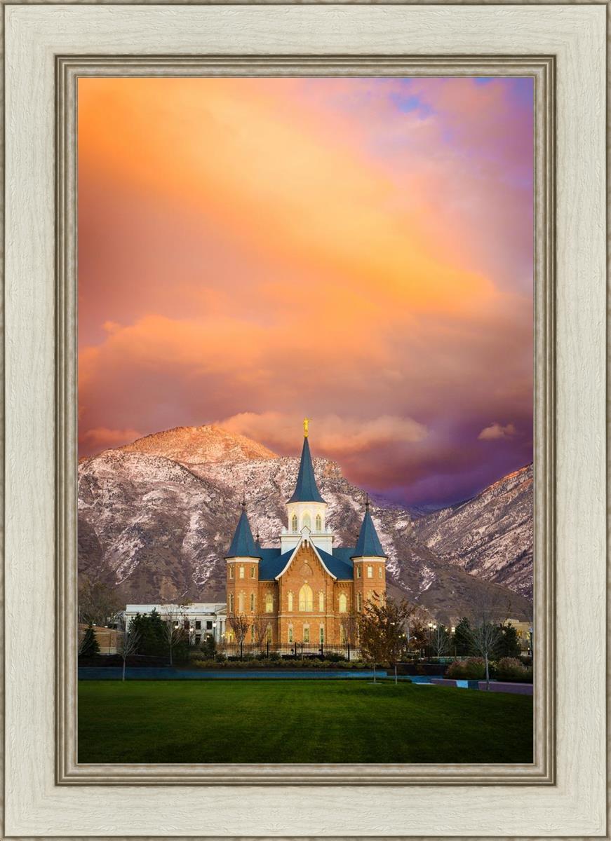 Provo City Center Temple - Colored Sky