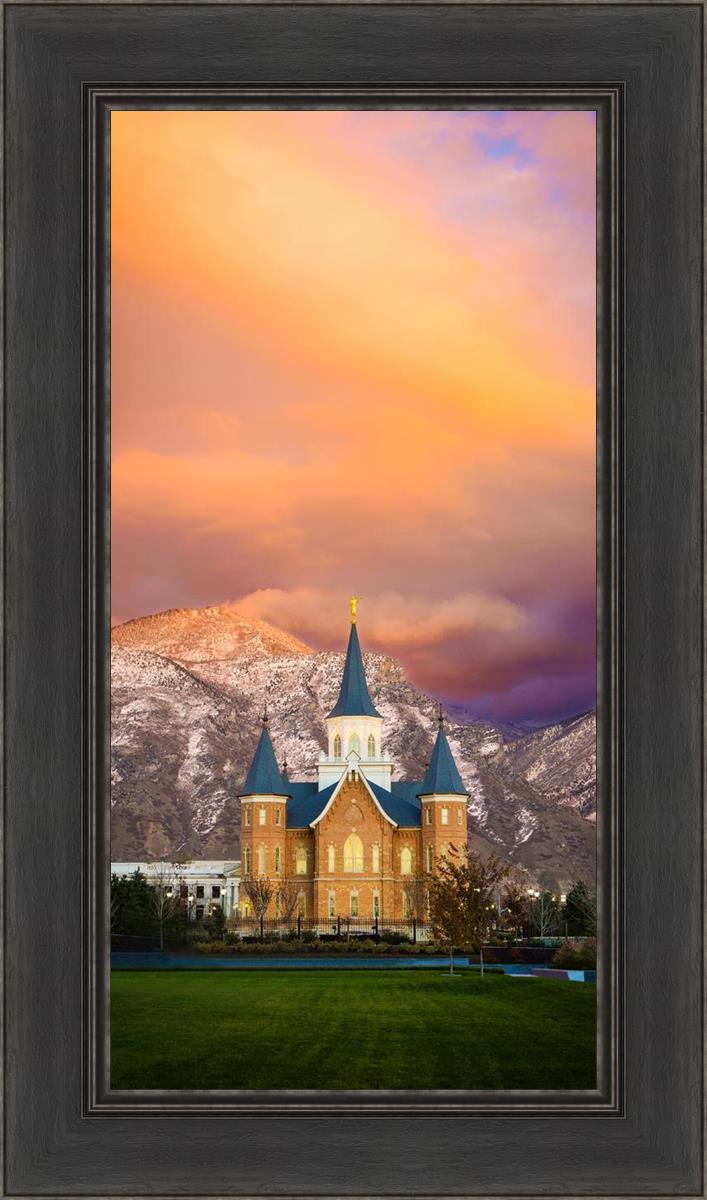 Provo City Center Temple - Colored Sky