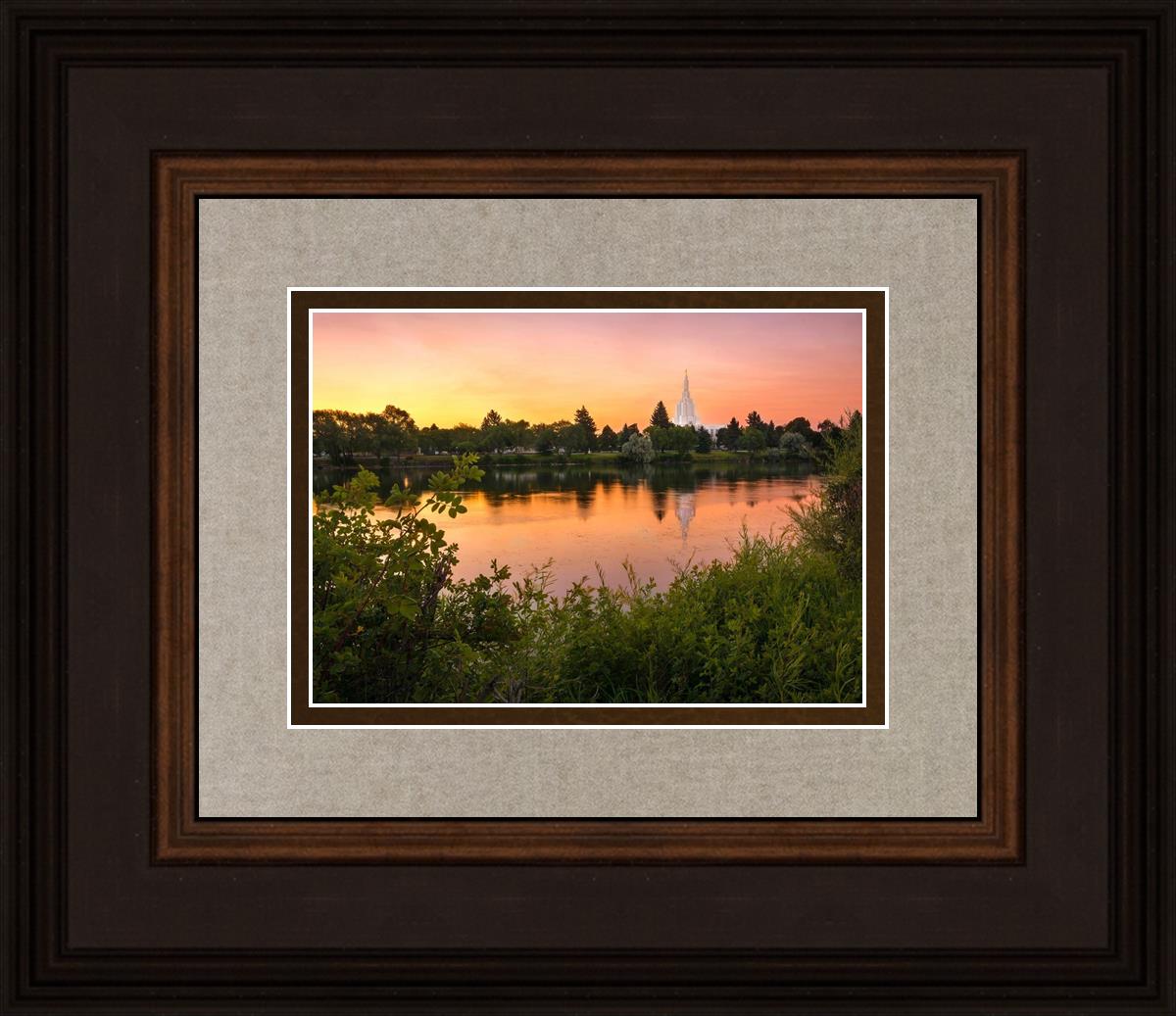 Idaho Falls Temple - Reflective Sunrise