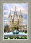 Salt Lake Temple Spring Fountain