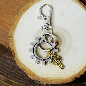 A Great Work String Key Chain 2021 Youth Theme LDS Latter-day saint youth d&c 64:33-34