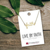 Faith Script Necklace