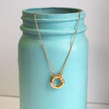 I Refuse To Sink - Endure To The End - Life Preserver Necklace