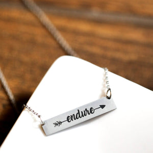 Endure To The End - Endure Bar Necklace