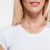 Jesus Script Gold Necklace