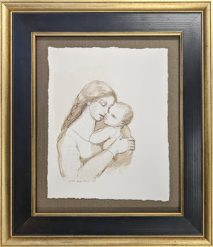 Mother and Child After Raphael Original Artwork