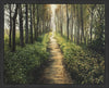 Enjoy The Beauty on Your Broken Path - Forest Walkway Large Wall Art