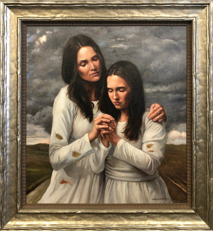 In the Strength of the Lord Oil on Board Original Artwork