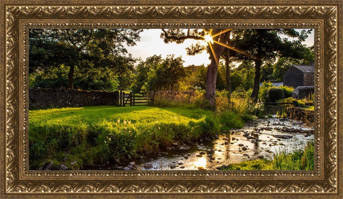 Plate 4 - Downham Spring Brook at Sunset