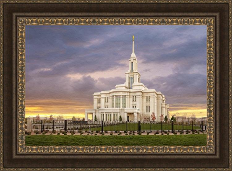Payson Temple Storm Breaks
