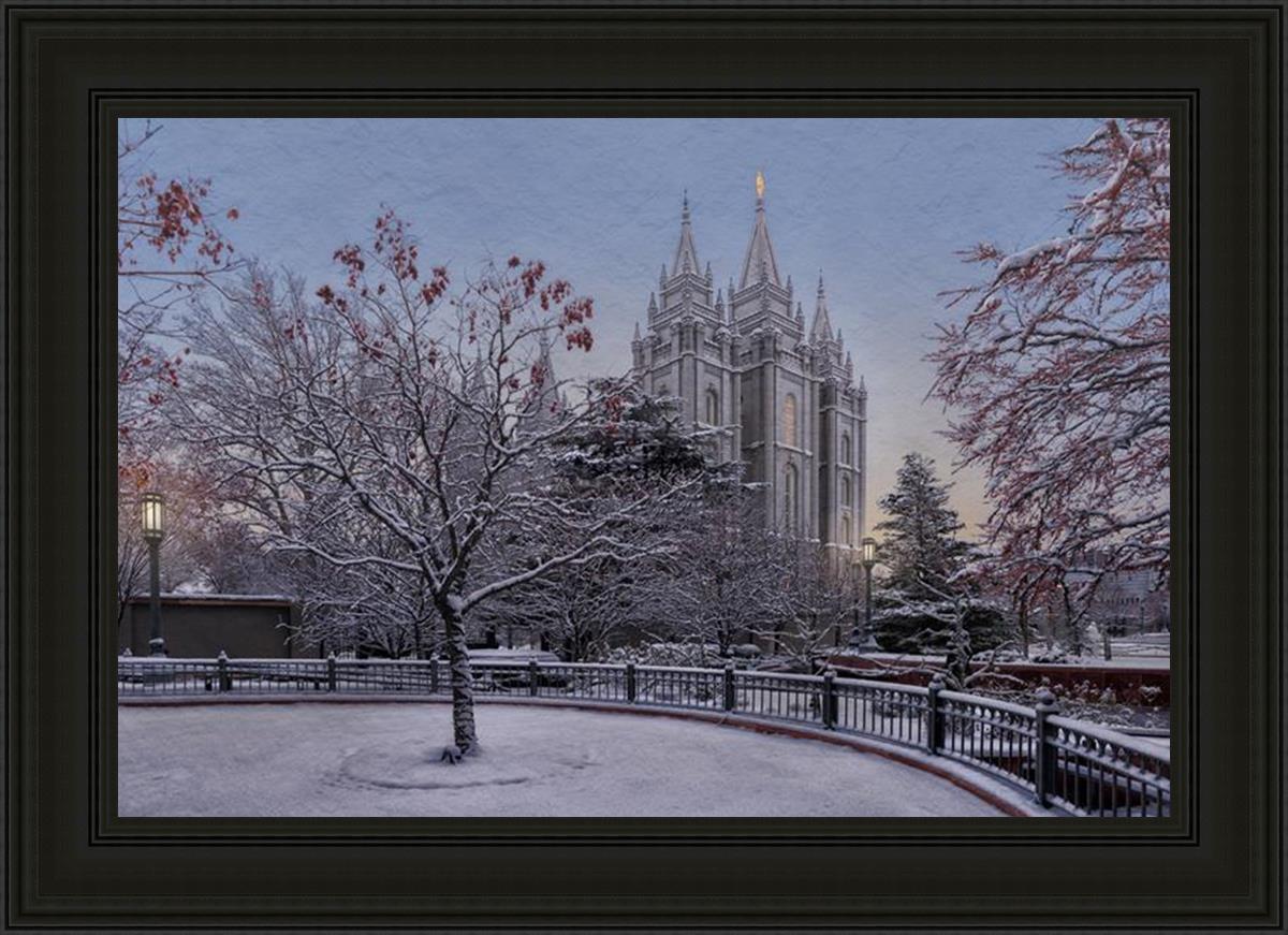 Salt Lake Temple Winter Solitude
