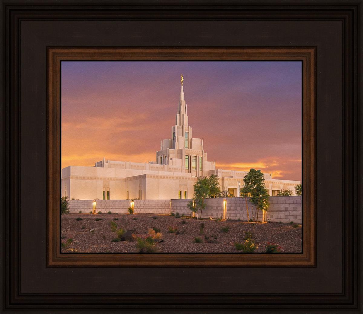 Phoenix Temple Sunset