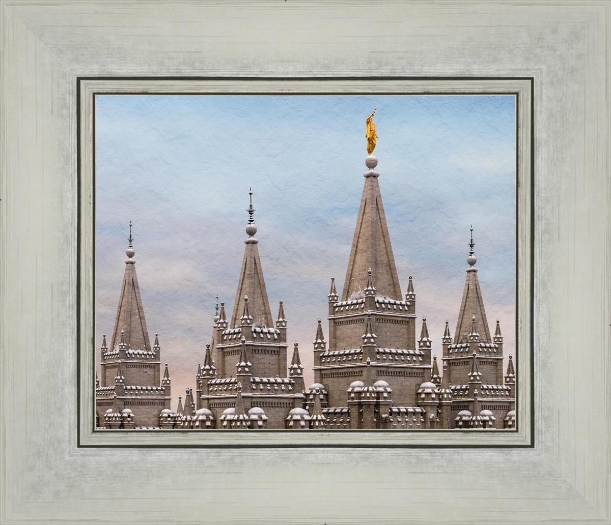 Salt Lake Temple Winter Ramparts