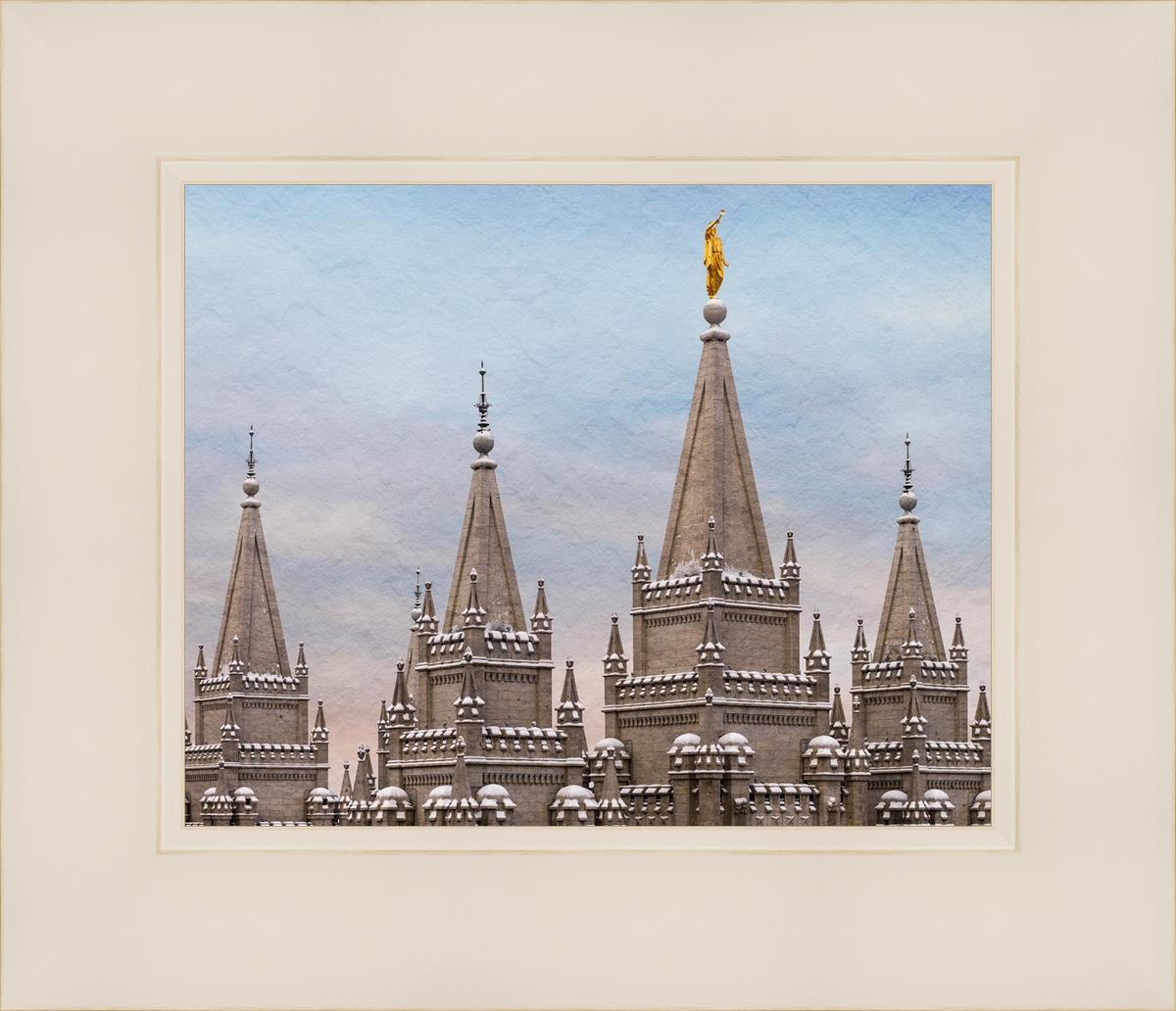 Salt Lake Temple Winter Ramparts