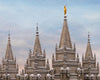 Salt Lake Temple Winter Ramparts