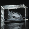 Faith Footstep Laser-Engraved Crystal Cube