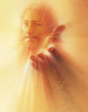 healing hands | follower of jesus | Catholic Art | Picture of Jesus | 8 x 10
