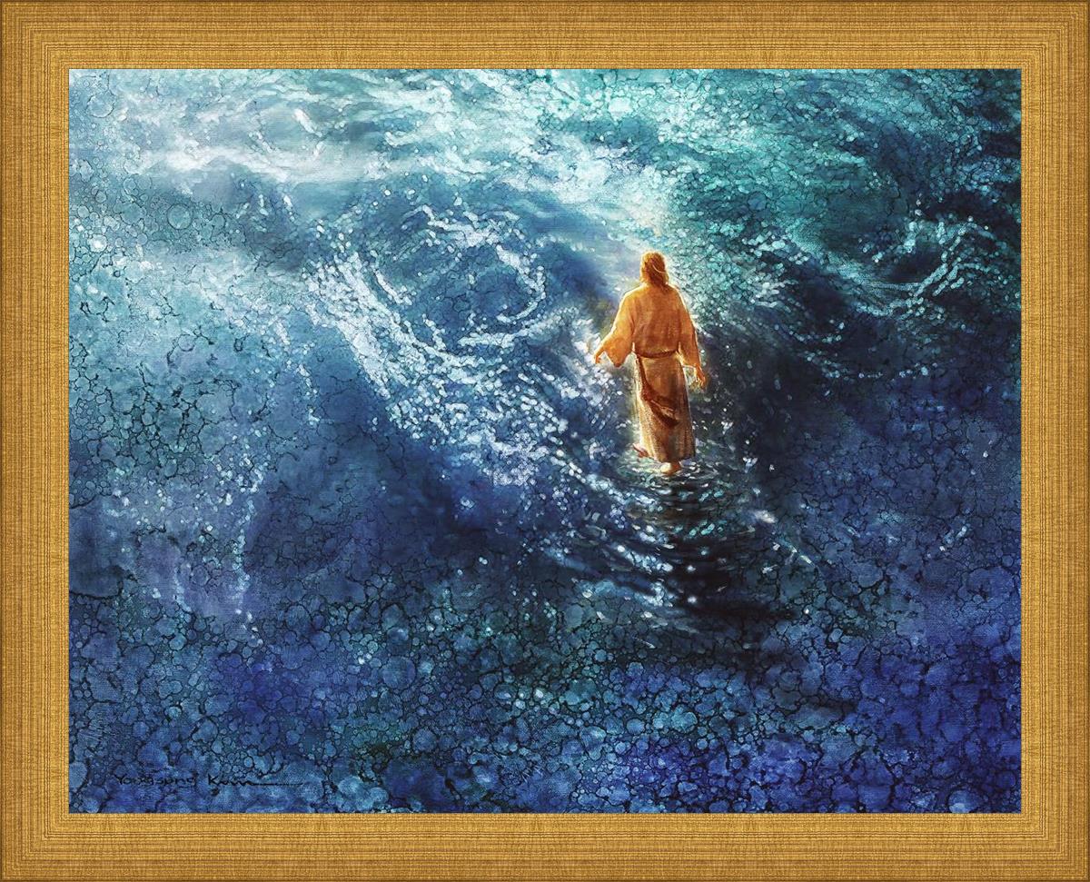 Walking on Water is a painting that depicts Jesus Christ walking on ...