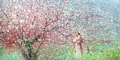 Refuge and Strength Original on Canvas 23 X 12