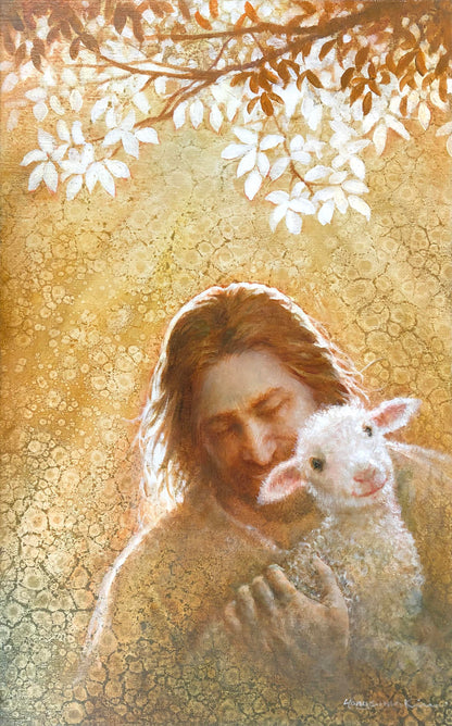 In Gods Favor Original Painting by Yongsung Kim 13 x 21