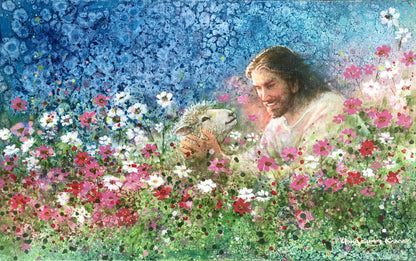 I Will Never Forsake Thee Original Painting by Yongsung Kim 21 x 13