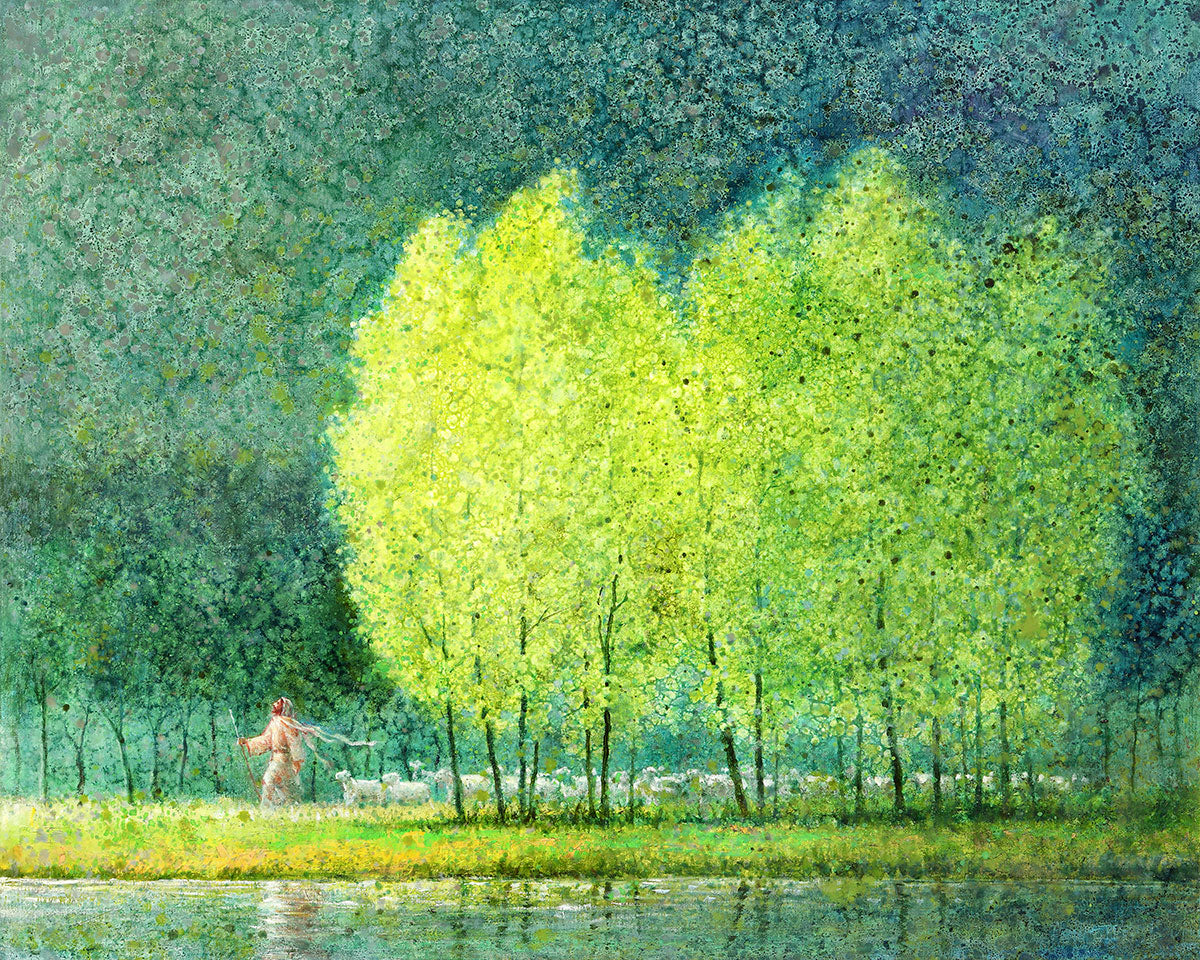 Follow In His Footsteps Original Painting by Yongsung Kim – LDSArt.com