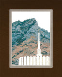 Provo Temple with Squaw Mountain