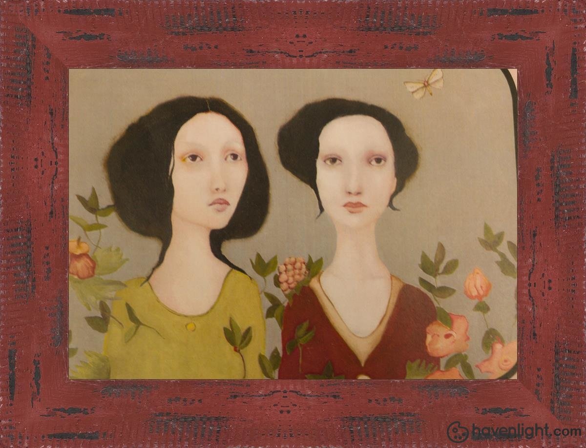 Adara And Her Sister Open Edition Print / 7 X 5 Frame R 8.5 6.5 Oep