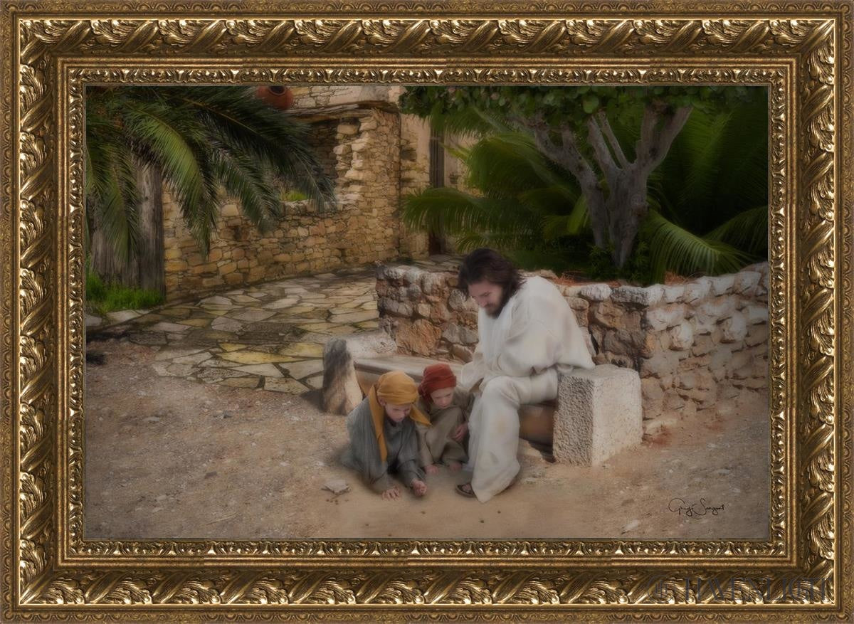 As A Child Open Edition Canvas / 24 X 16 Gold 29 3/4 21 Art