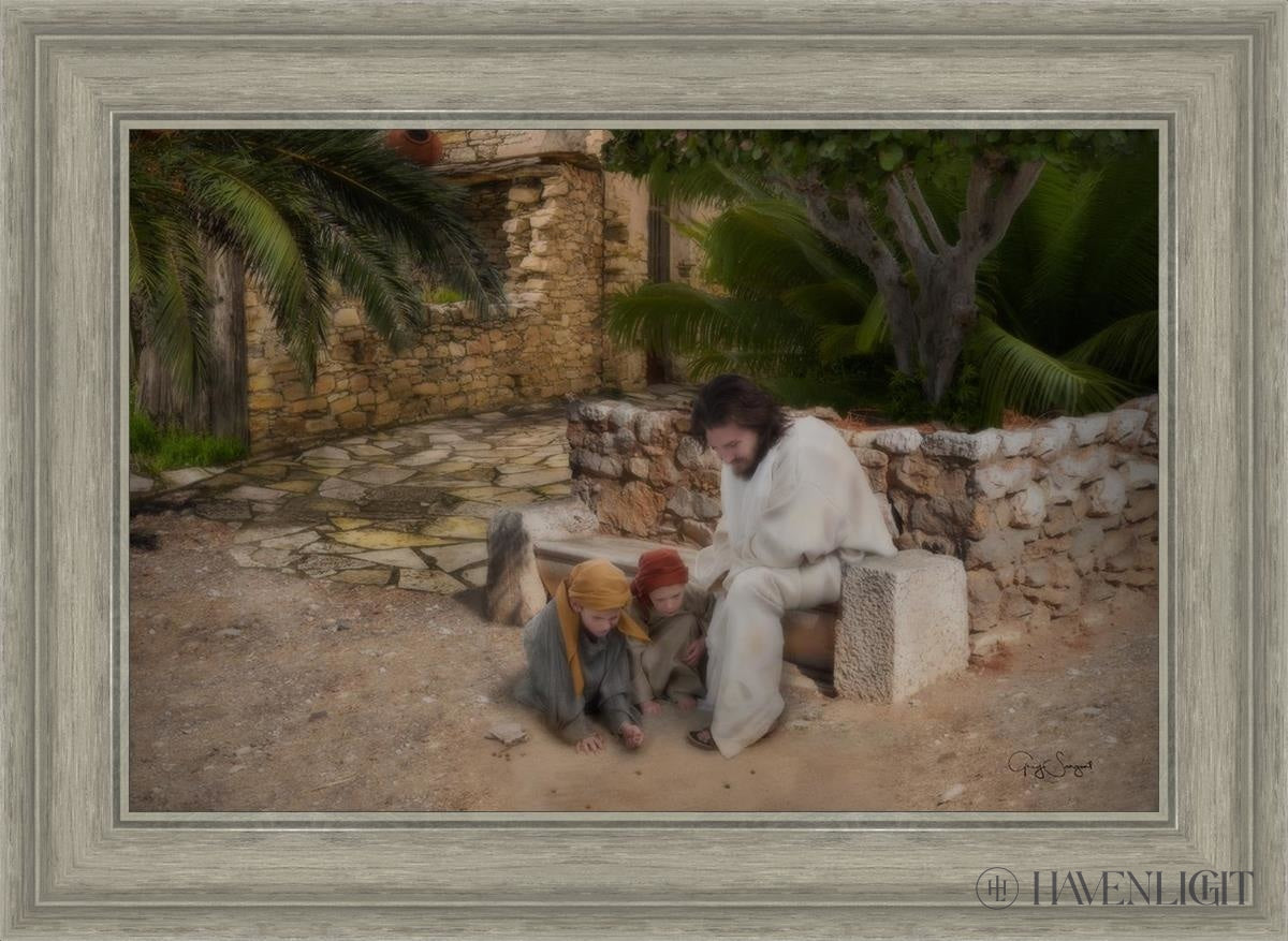 As A Child Open Edition Canvas / 24 X 16 Gray 29 3/4 21 Art