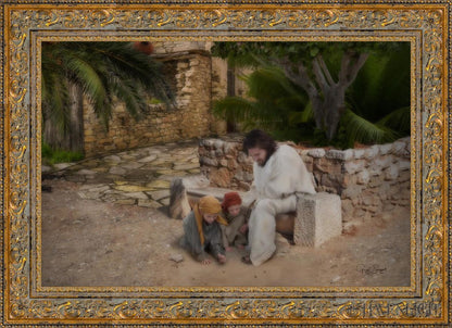 As A Child Open Edition Canvas / 36 X 24 Gold 43 3/4 31 Art