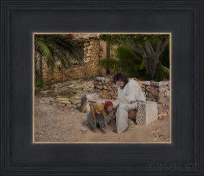As A Child Open Edition Print / 10 X 8 Black 14 3/4 12 Art