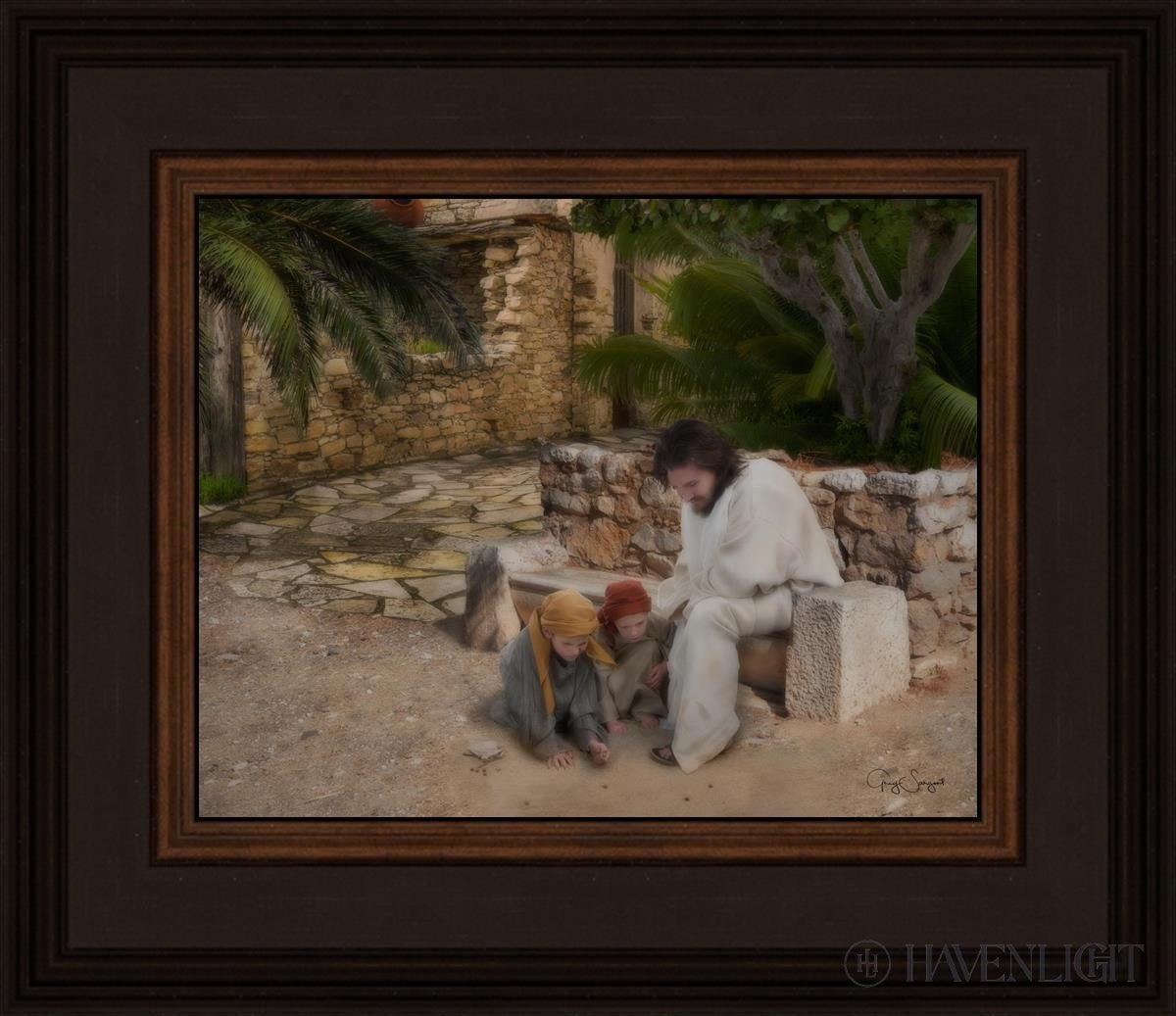 As A Child Open Edition Print / 10 X 8 Brown 14 3/4 12 Art