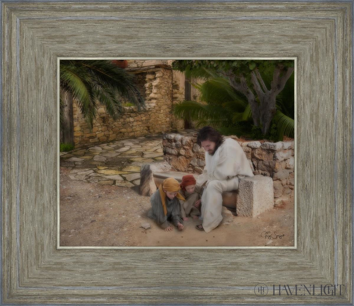 As A Child Open Edition Print / 10 X 8 Gray 14 3/4 12 Art