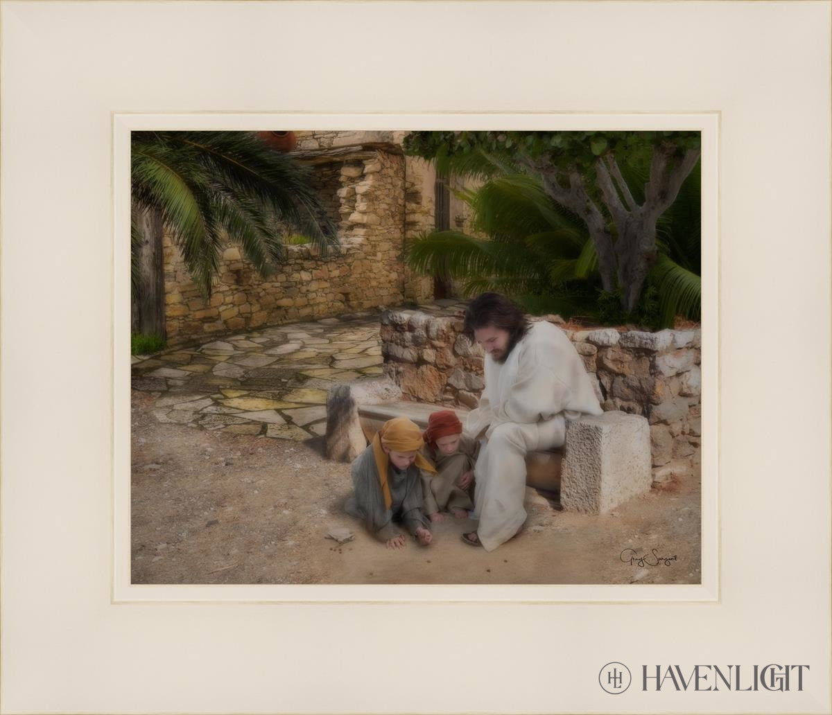 As A Child Open Edition Print / 10 X 8 White 14 1/4 12 Art