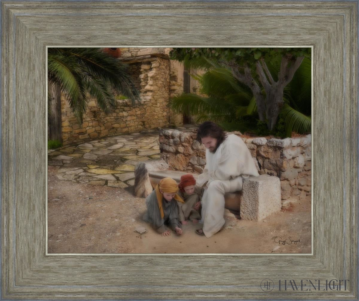 As A Child Open Edition Print / 14 X 11 Gray 18 3/4 15 Art