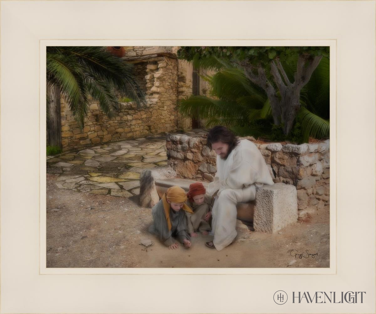 As A Child Open Edition Print / 14 X 11 White 18 1/4 15 Art