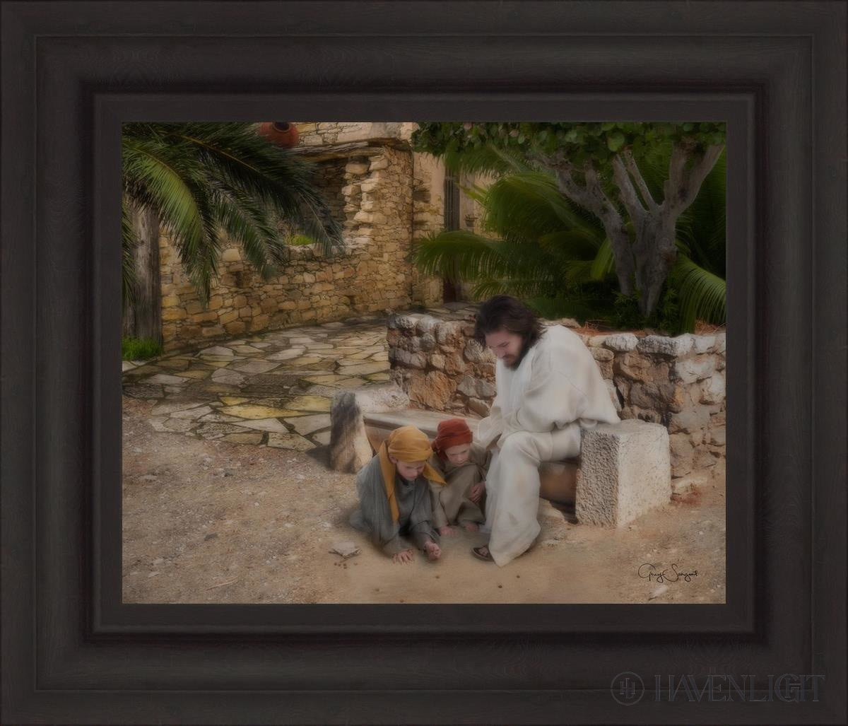 As A Child Open Edition Print / 20 X 16 Brown 27 3/4 23 Art