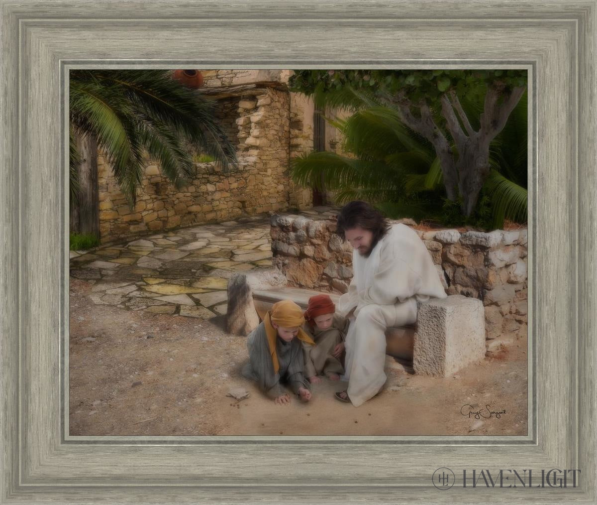 As A Child Open Edition Print / 20 X 16 Gray 25 3/4 21 Art