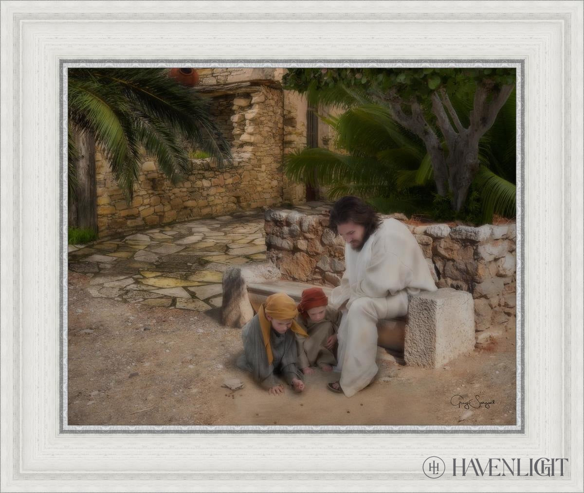 As A Child Open Edition Print / 20 X 16 White 25 3/4 21 Art