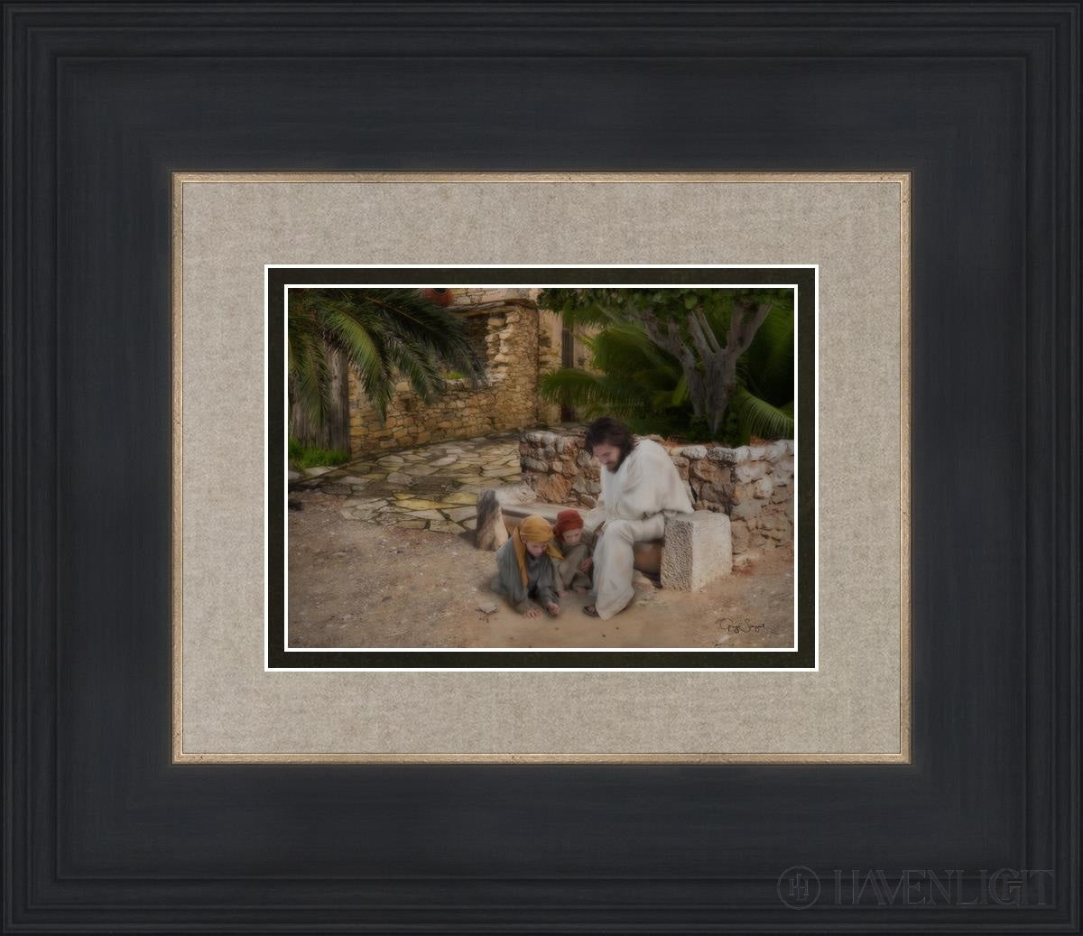 As A Child Open Edition Print / 7 X 5 Black 14 3/4 12 Art