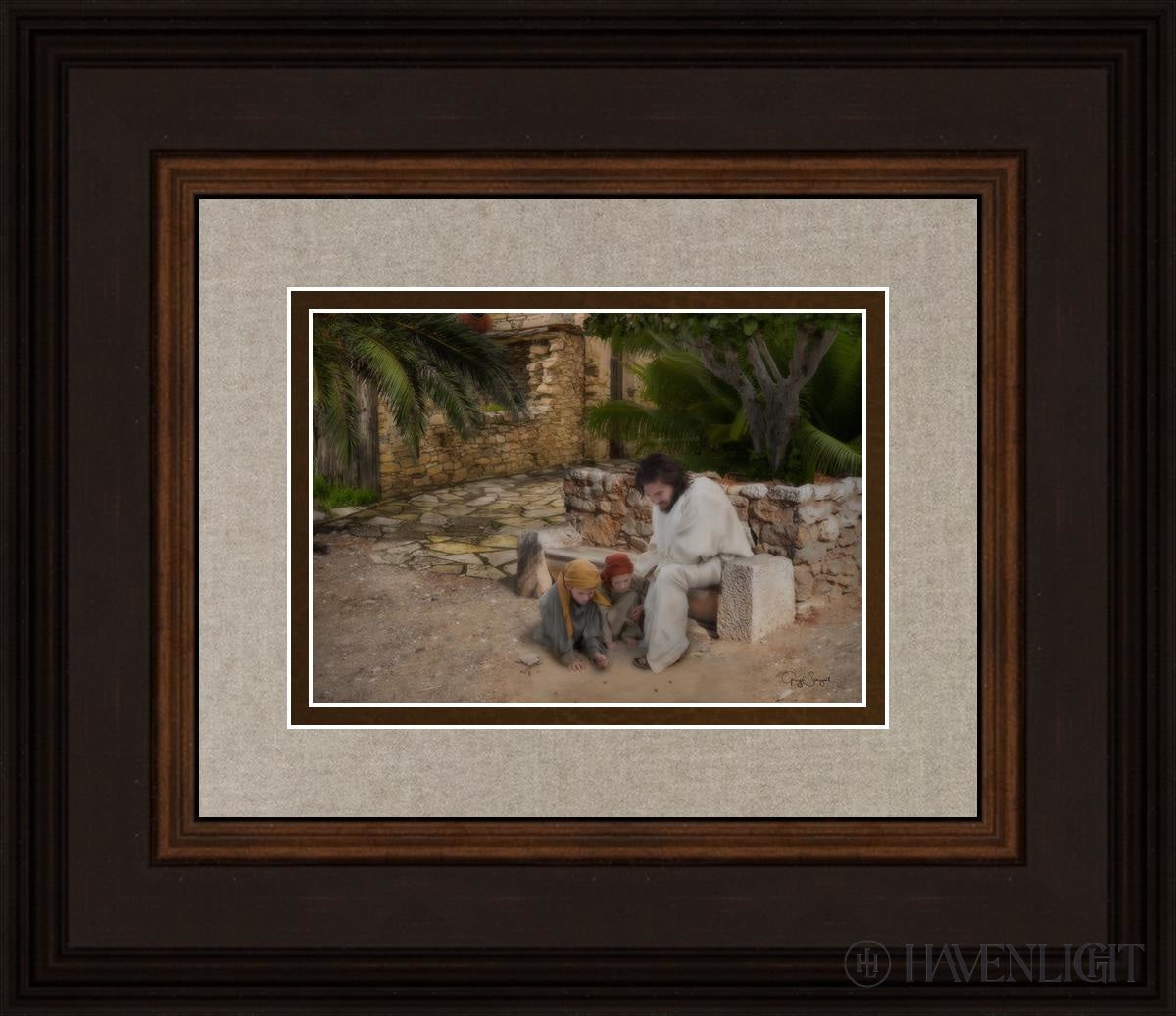 As A Child Open Edition Print / 7 X 5 Brown 14 3/4 12 Art