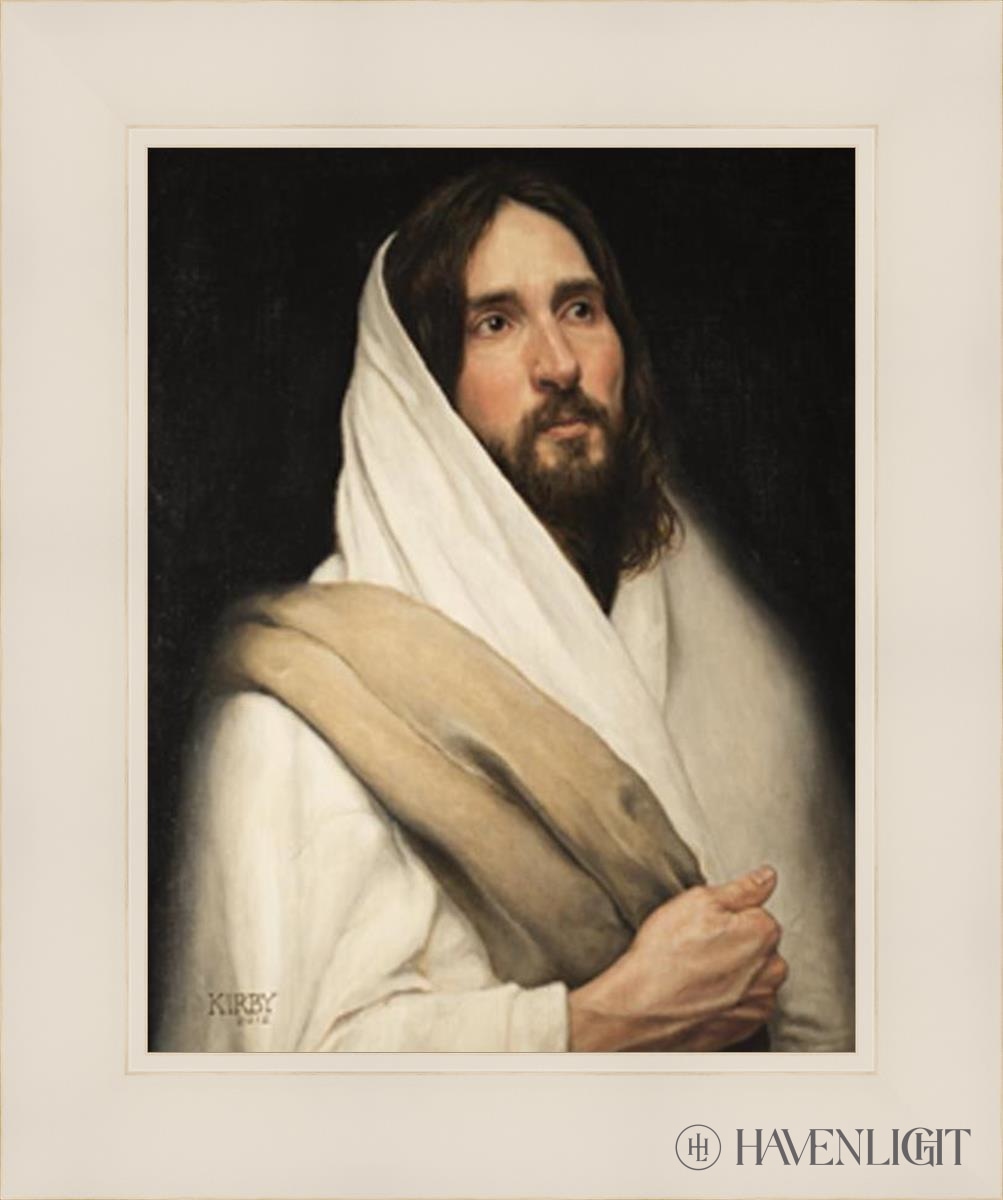 As He Ponders Open Edition Print / 11 X 14 White 15 1/4 18 Art