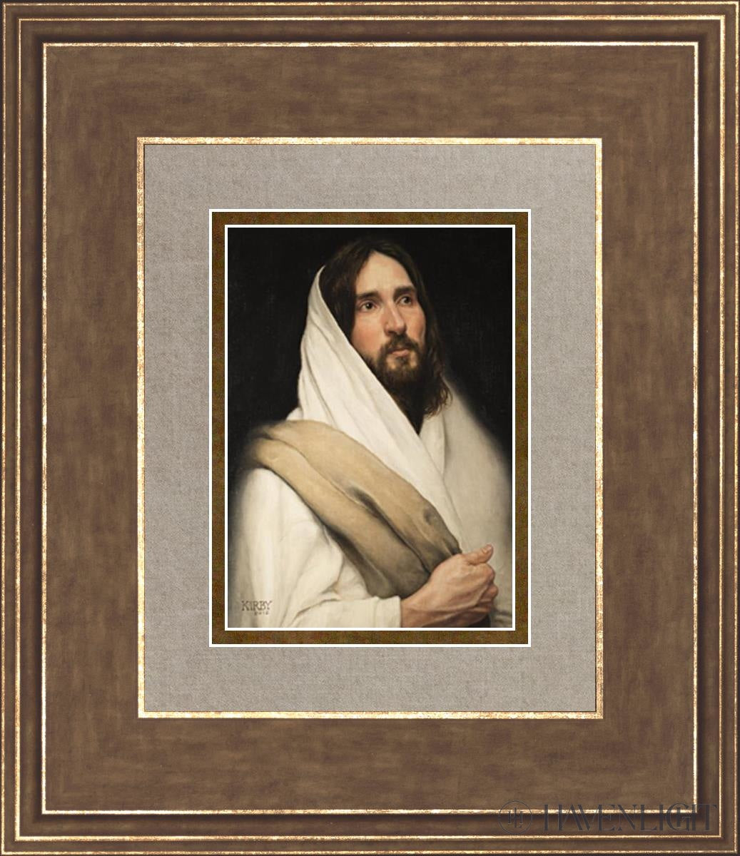 As He Ponders Open Edition Print / 5 X 7 Gold 12 3/4 14 Art