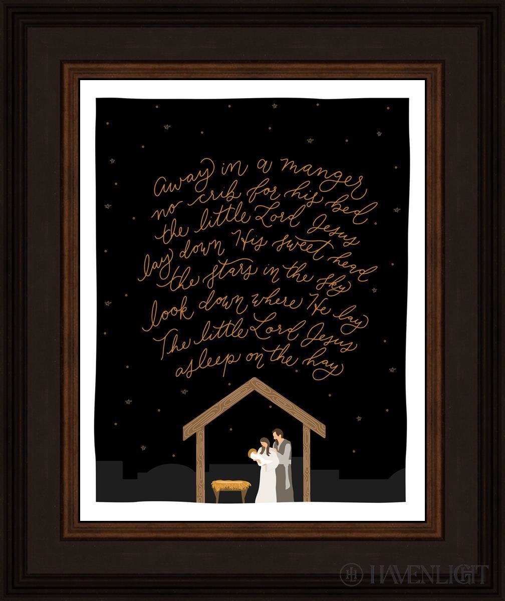 Away In A Manger Open Edition Print / 11 X 14 Brown 15 3/4 18 Art