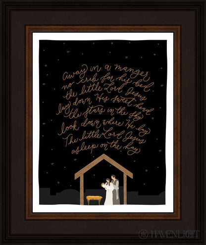 Away In A Manger Open Edition Print / 11 X 14 Brown 15 3/4 18 Art