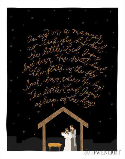 Away In A Manger Open Edition Print / 11 X 14 Only Art