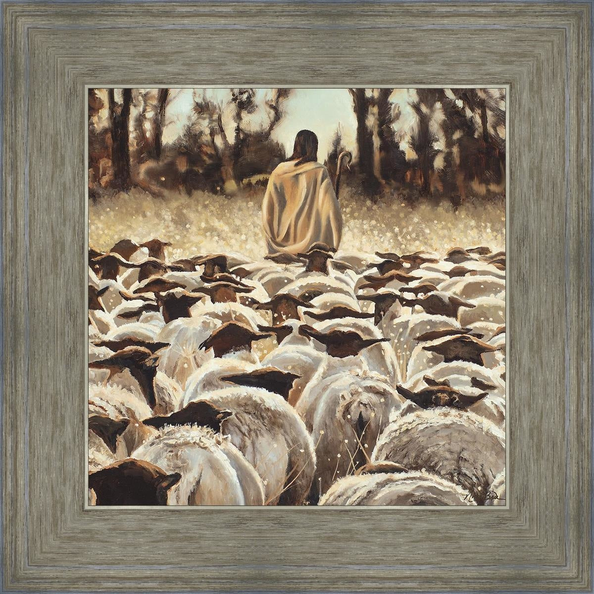 Be Ye Followers Of Me Open Edition Print / 12 X Gray 16 3/4 Art