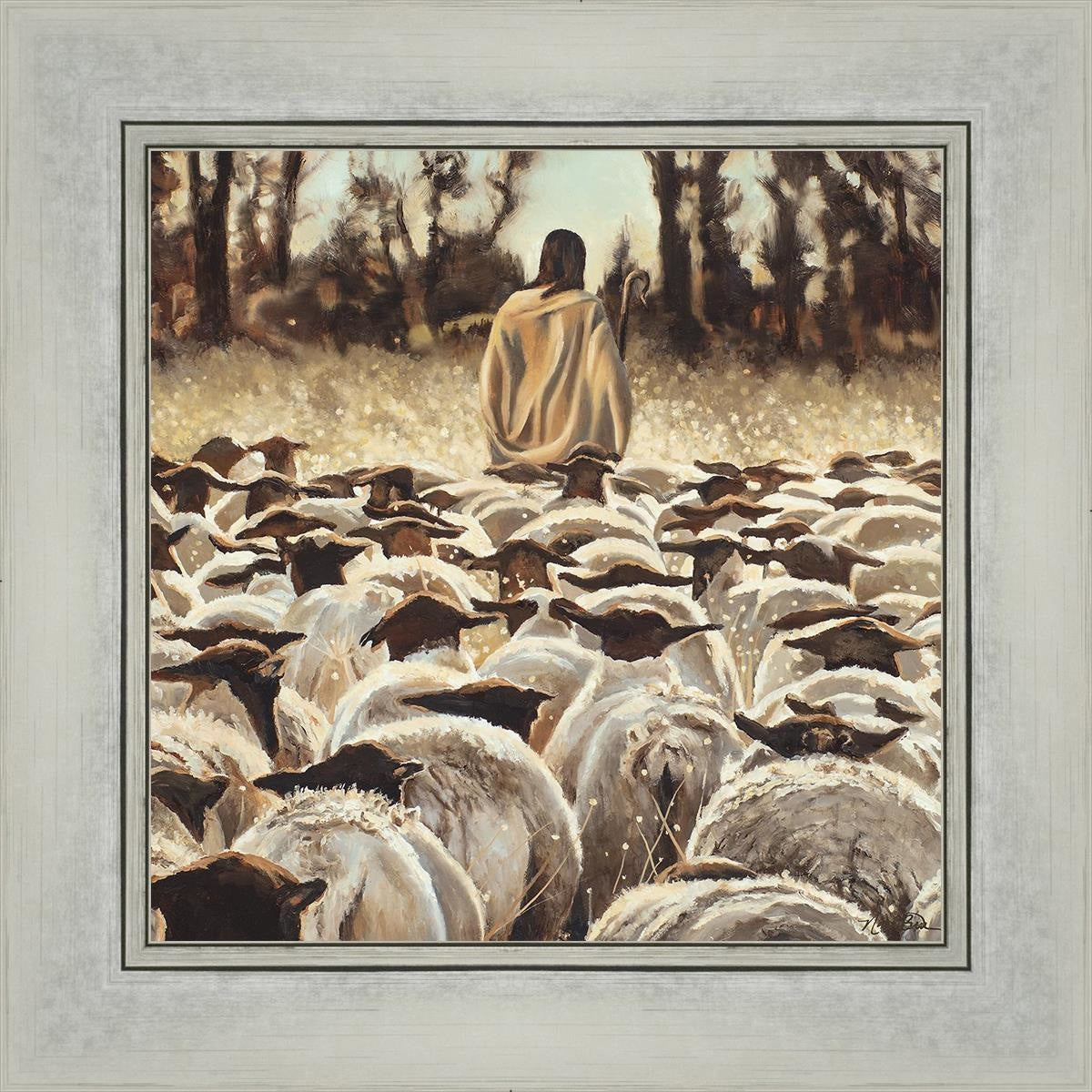 Be Ye Followers Of Me Open Edition Print / 12 X Silver 16 1/4 Art